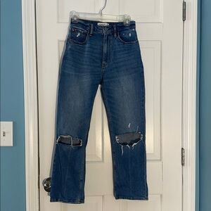 Abercrombie & Fitch The Ankle Straight Ultra High Rise size 25 / 0 R